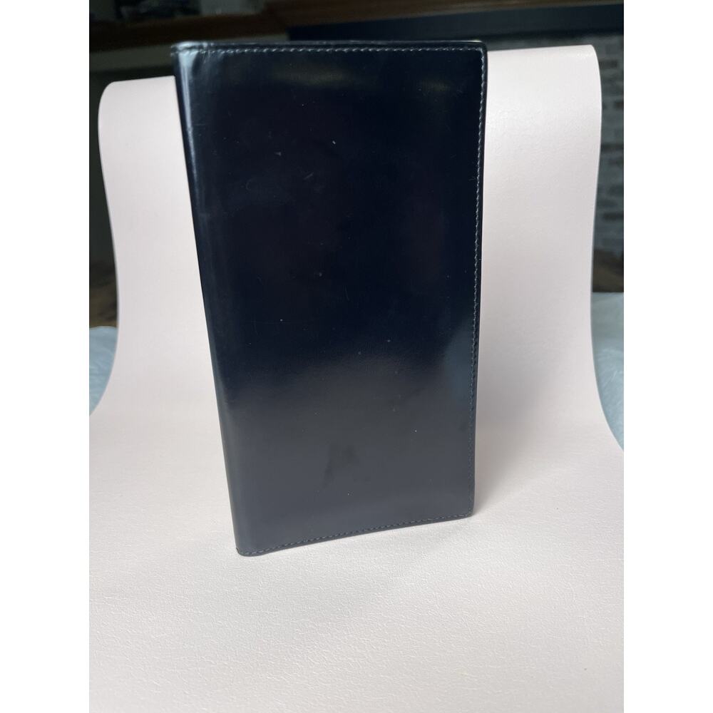 BVLGARI Black Leather Long Wallet Card Holder Organizer Made in Italy - Picture 6 of 7